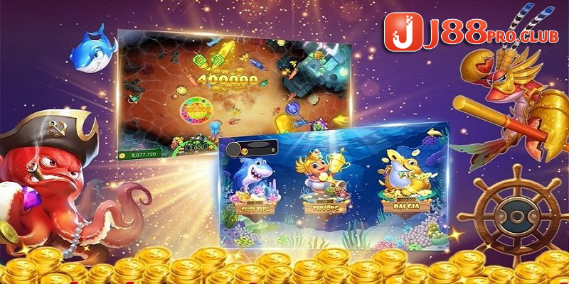 Bắn cá siêu thị J88 sở hữu đa dạng phòng game